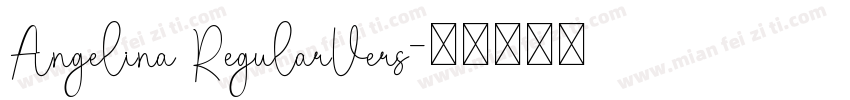 Angelina RegularVers字体转换